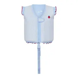 Svømmevest med strop - Seersucker - Ladybug - Blue - 1-3 ÅR