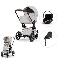 Cybex Priam Style Kombivogn inkl. Cloud T Plus og Base T - City Grey/Chrome Brown