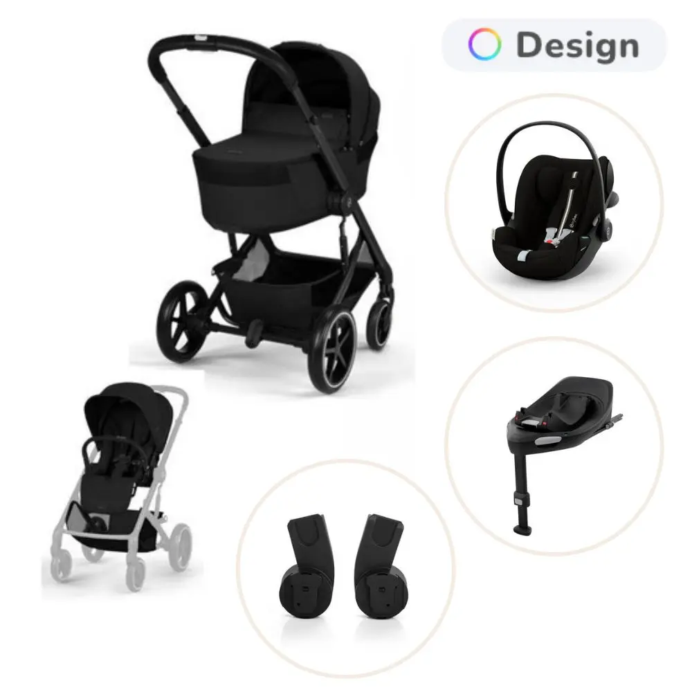 Cybex Balios Kombivogn Inkl. Cybex Cloud G3 Og Base G3 - Moon Black