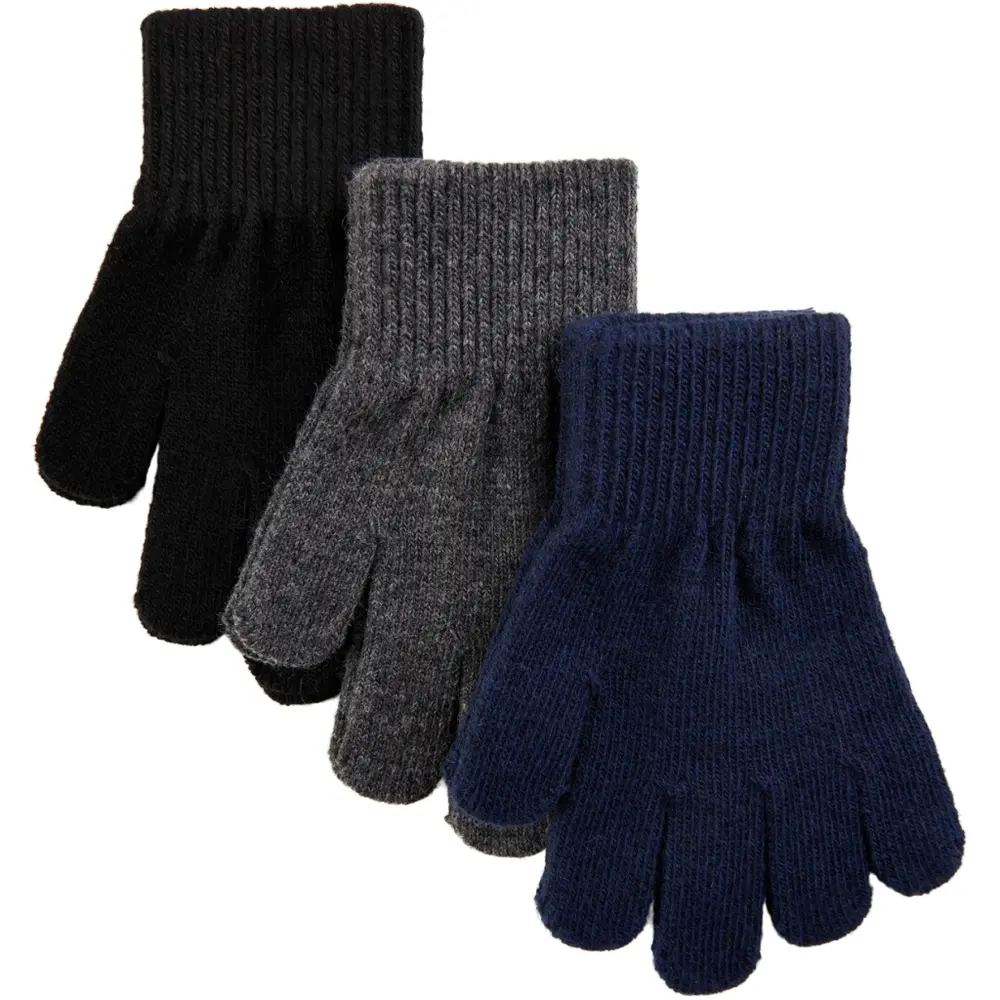 product-Magic handsker 3 pak - Blue Nights-Antrazite-Black - 1-3 ÅR