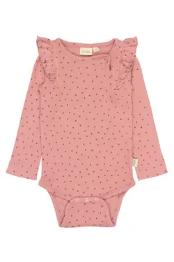 Petit Piao Body l/æ - Rib/Model - PPSonja - Dusty Rose Heart