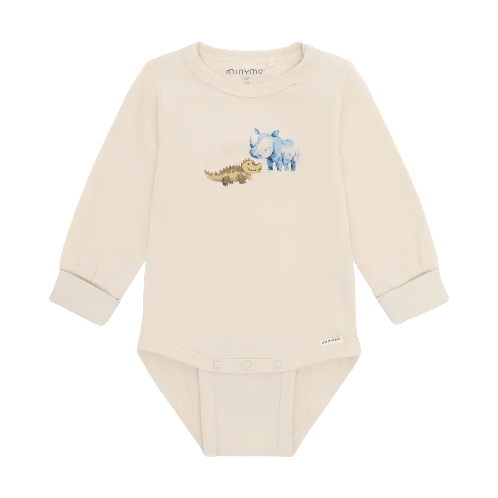 Langærmet Body - White Swan - 50