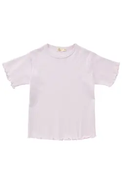 Sommer pointelle t-shirt - LAVENDER - 86