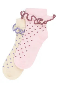 Marra Bambus Ankelsokker 2-pak - Rose Quartz - 27/30