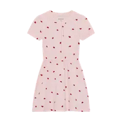 Kjole m. Print - Peach Blush - 116