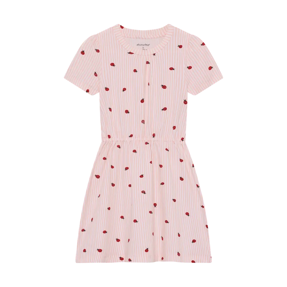 Kjole m. Print - Peach Blush - 104
