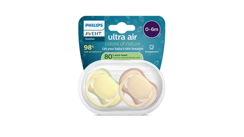 product-Ultra air soother, 0-6 m, gul/orange