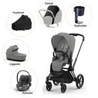 Priam pakke - mirage grey/matt black PLUS