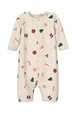 NAME IT Jule Natdragt Vismas Whitecap Gray