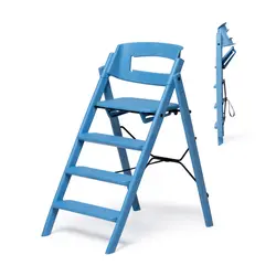 KAOS Højstol - Klapp - Genanvendt Plastik - Swedish Blue