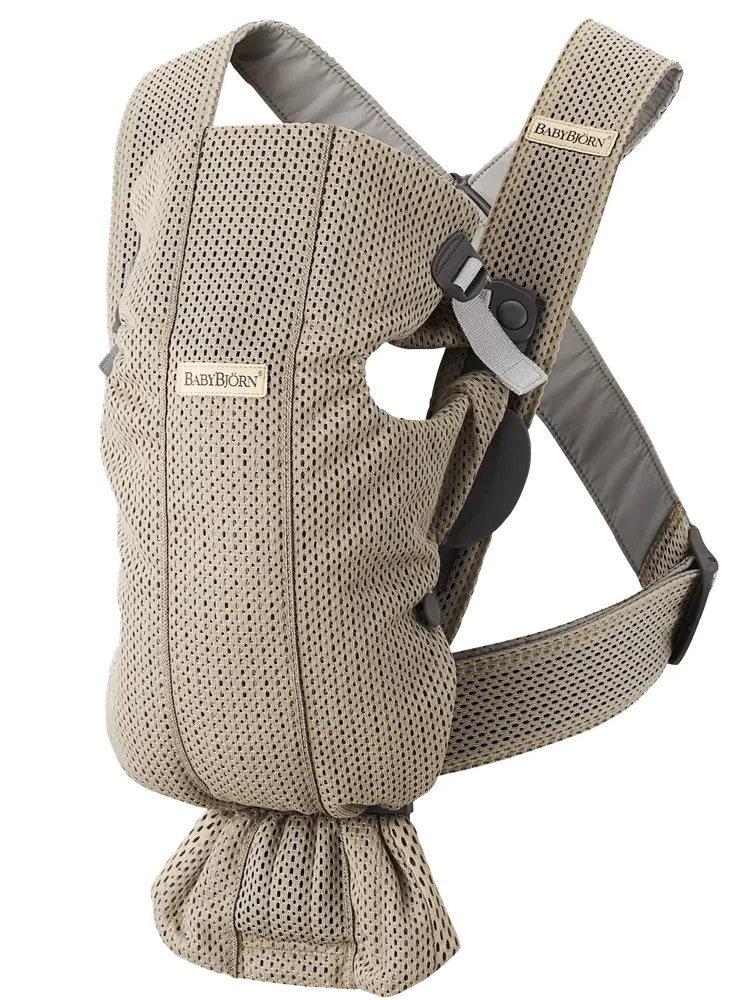 product-Bæresele Mini - 3D-mesh, Grå beige