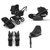 Bugaboo Fox 5 Renew Complete - Black/Heritage Black + Cybex Cloud T + Base T + Adapter