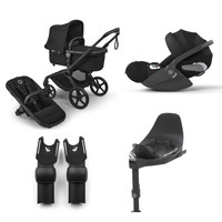 Bugaboo Fox 5 Renew Complete - Black/Heritage Black + Cybex Cloud T + Base T + Adapter