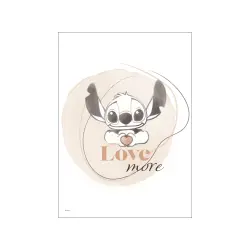 Plakat - Disney - Stitch - Kærlighed 30x40