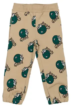 The New Siblings Sweatpants Humus Med Smiley Print - Str. 2y 92cm