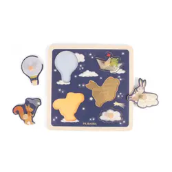 Sanse-puslespil i træ - Little Adventurers billede