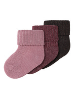 Name it Nobba Glitter Strømper 3-Pak - Lilas