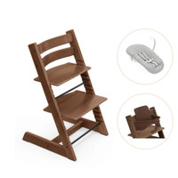 Tripp Trapp Højstol Bøg Inkl. Newborn Sæt Og Babysæt - Warm Brown
