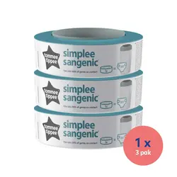 Tommee Tippee Sangenic Simplee - refills til blespand, 3 stk.