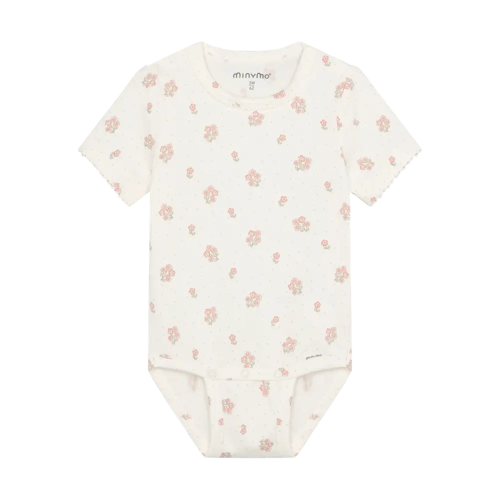 Kortærmet Body m. Print - Vanilla Ice - 50