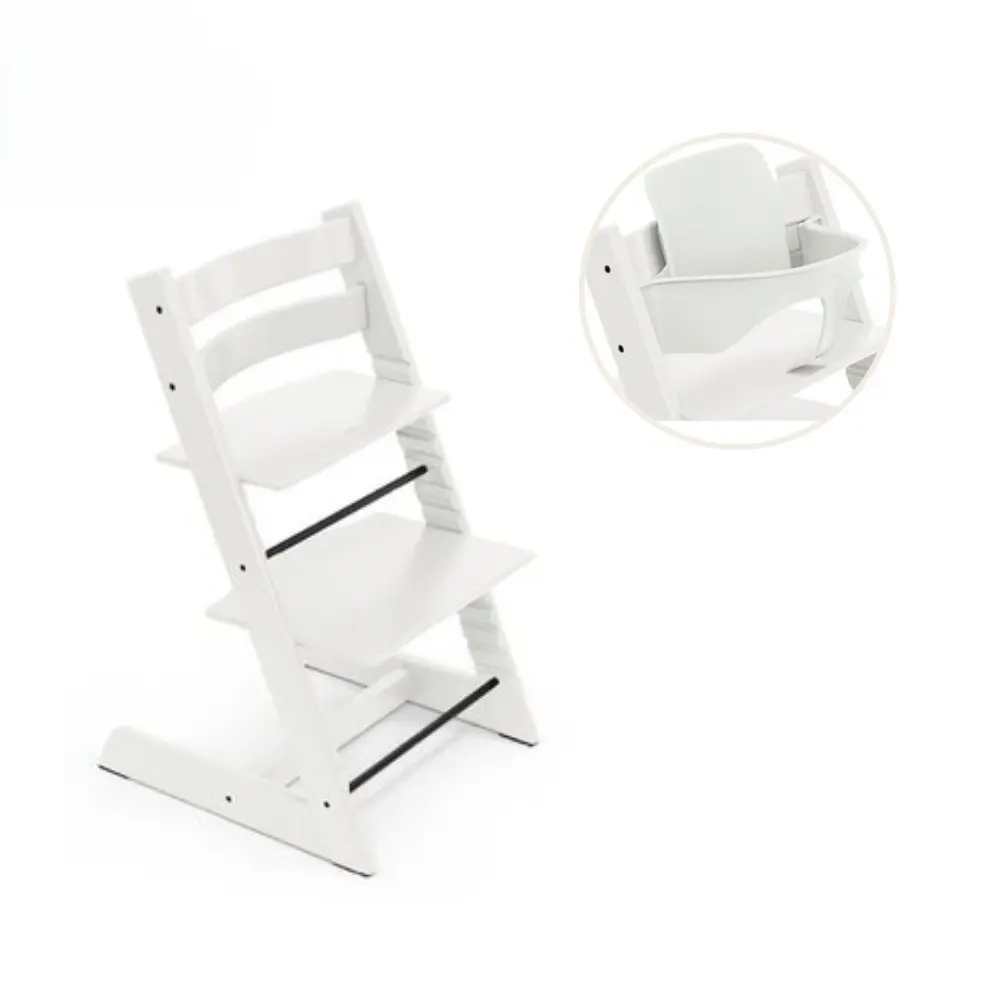 product-Højstol inkl. babysæt - hvid