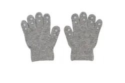 GoBabyGo Handsker - Gråmeleret m. Dupper