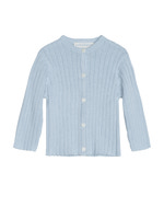 Rib Cardigan - Lyseblå