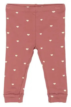 The New Siblings Leggings - TnsbNova - Withered Rose m. Hjerter