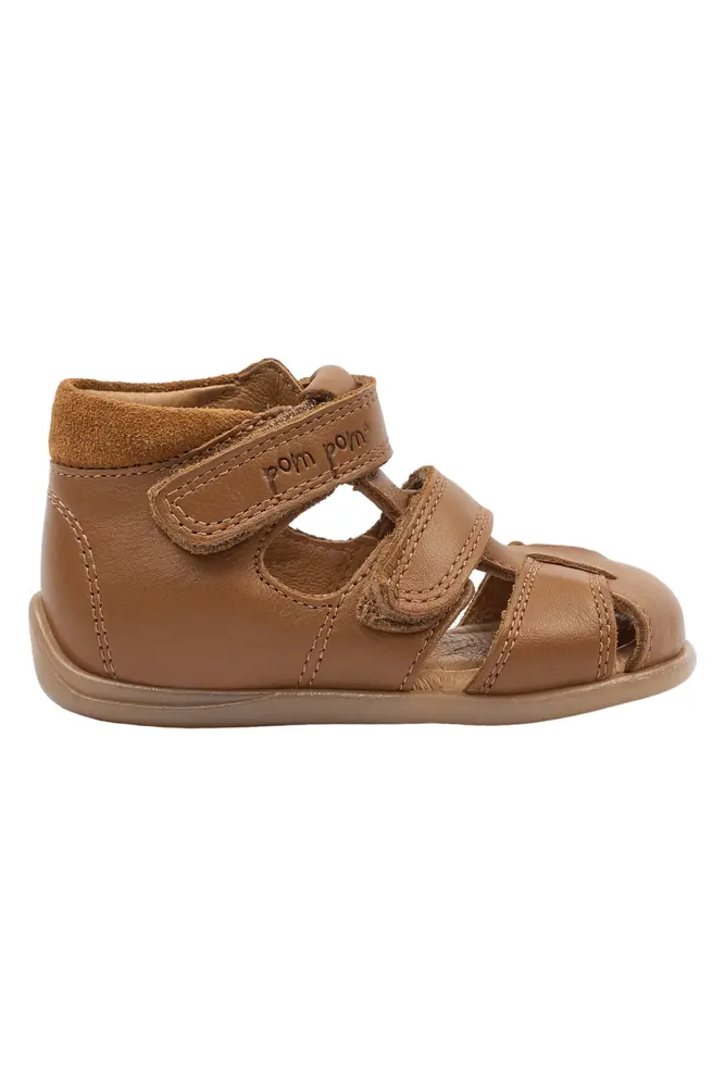 Pom Pom Begyndersandaler - Starter Velcro - Camel