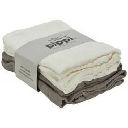 Pippi Stofbleer - 65x65 - 4-pak - Brun/Creme