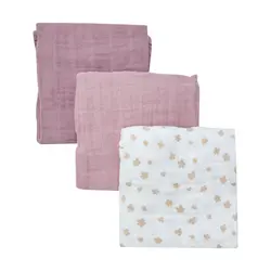 Pippi Stofbleer - 3-pak - 65x65 cm - Quail