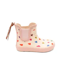 Bisgaard Gummistøvler Med Hjerteprint - Str. 23