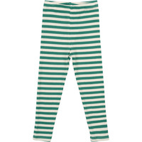 Fro Uni Rib Leggings - Green stripe