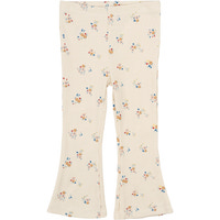 Naya Flared Rib Bukser - WHITE SWAN