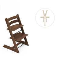 Højstol inkl. sele - eg warm brown