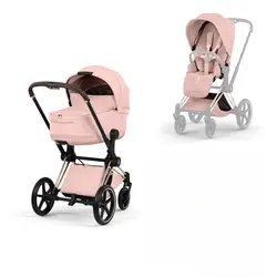 Cybex Priam Kombivogn - Style - Peach Pink/Rosegold billede