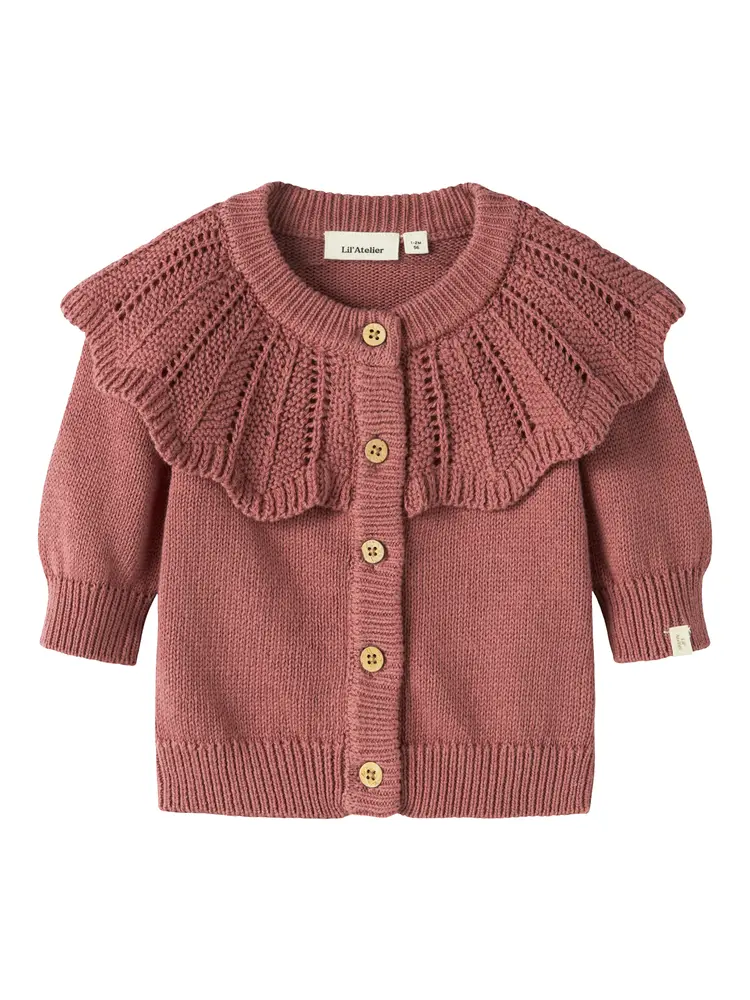 Lil' Atelier Noda Cardigan - Withered Rose - 68