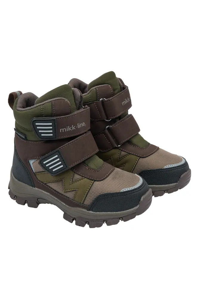 Mikk-Line Vinterstøvle Tex m. Velcro - Kombu Green - 28