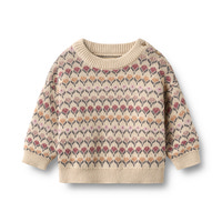Wheat Harlow Jacquard Pullover - Offwhite