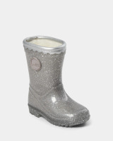 Perla Gummistøvler - Silver