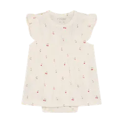 Kortærmet Bodykjole Pointelle - Eggnog - 62