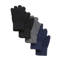 CeLaVi Handsker - Uld/Nylon - 5-pak - Sort/Blå