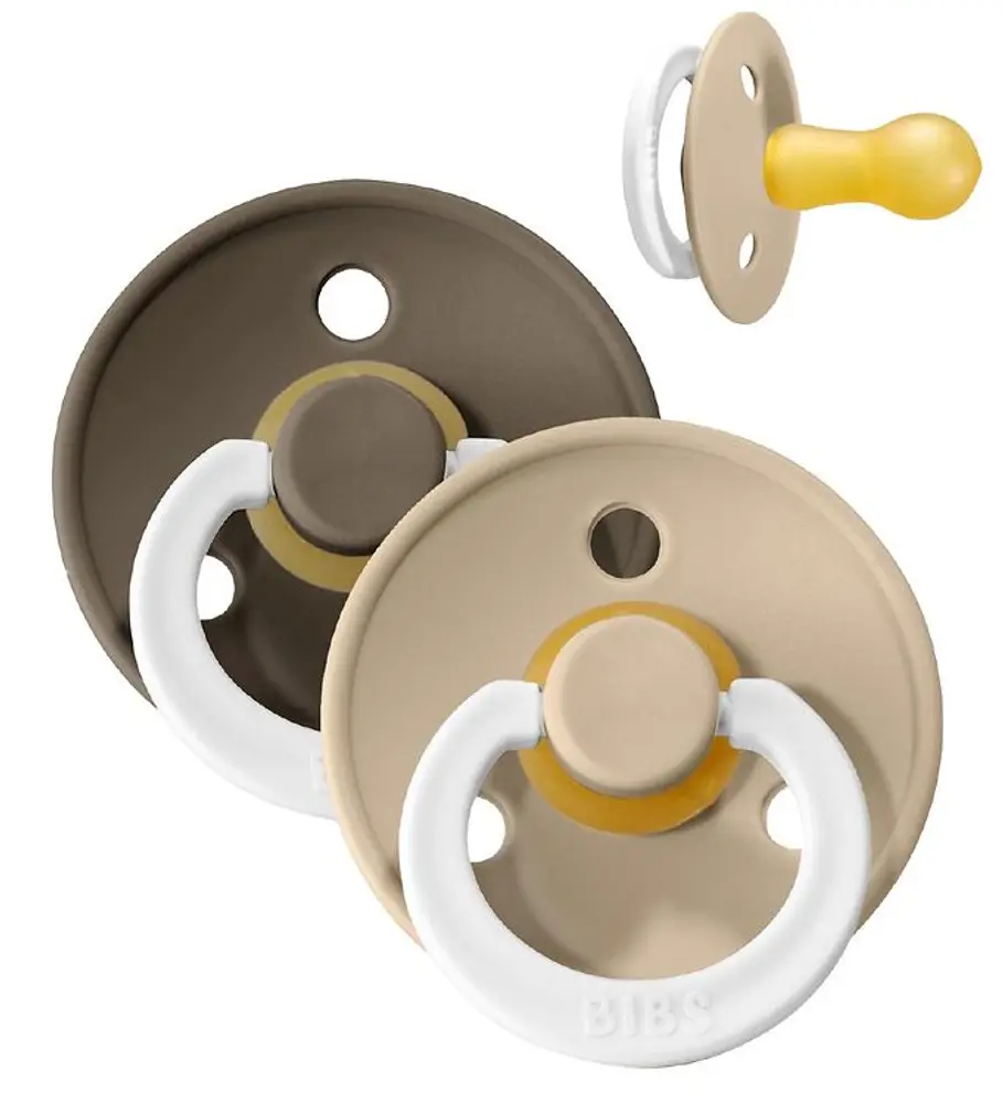 Bibs Sutter - Glow - Str. 1 - Vanilla & Dark Oak - 2-pak