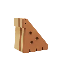 Bobles - Giraf - Yellow Zoo - L - 35x30x24 Cm