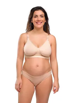 Carriwell New Mum Carri-Gel Amme-bh sømløs - honey