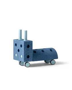 MODU Gåvogn - Tiny Ride - 10 Dele - 40x20x36 cm - Deep Blue/Sky