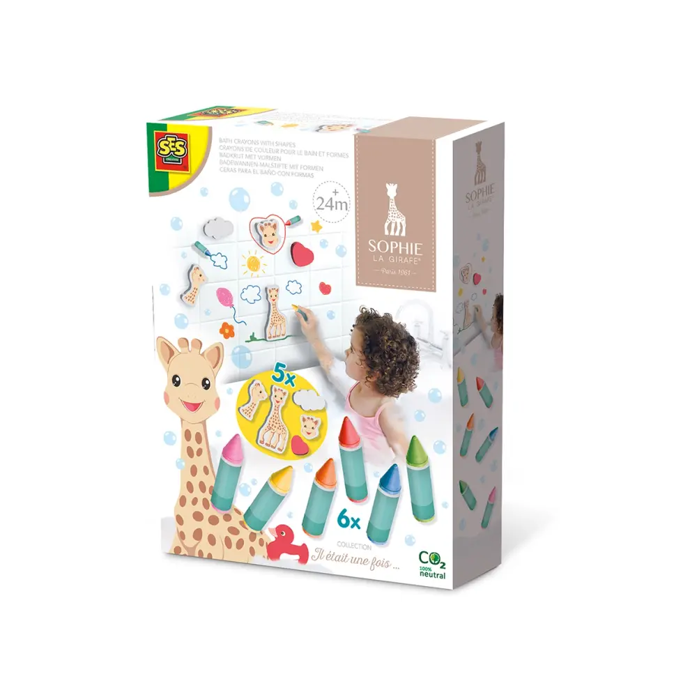 Ses Creative Farvekridt Til Badet Sophie La Girafe