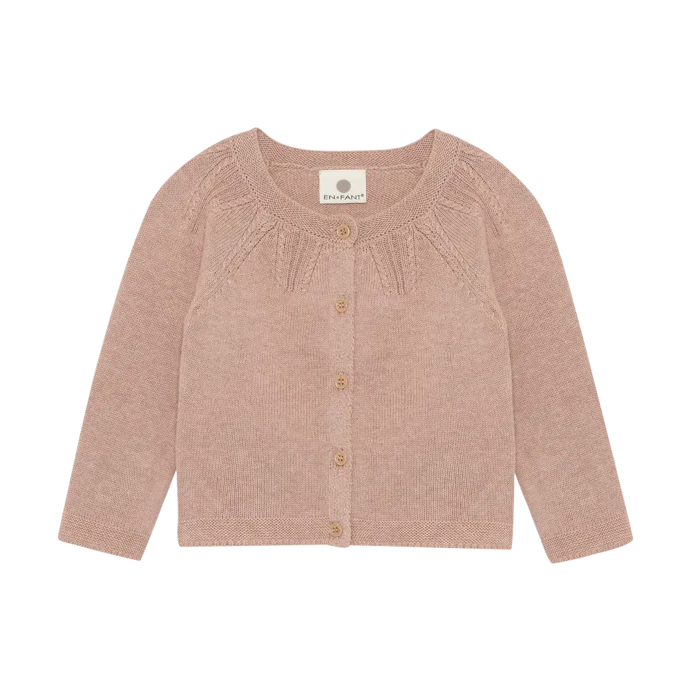 En Fant Cardigan - Adobe Rose - 74