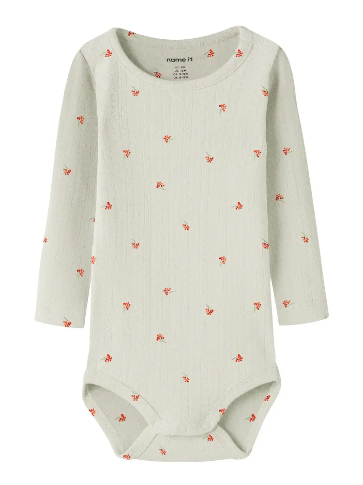 Name It Body Peyote Melange Med Bærprint - Str. 1m 56cm