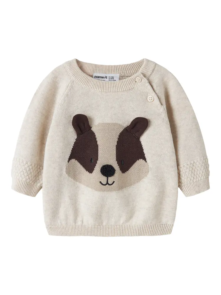Name It Raq Sweater - Peyote Melange - 86